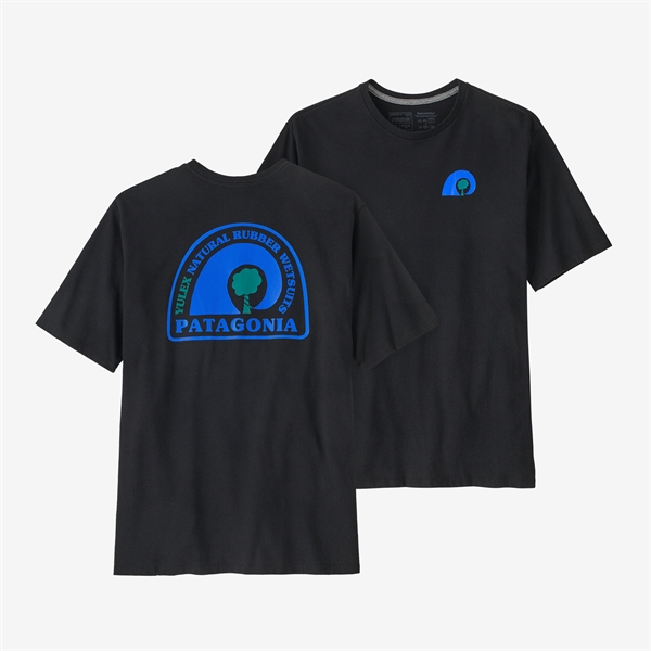 Patagonia Mens Rubber Tree Mark Responsibili T-Shirt - Black